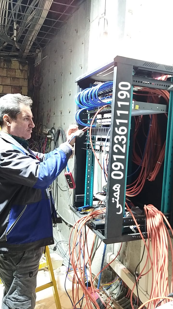 خرید و فروش نصب استاندارد و حرفه ای دوربین مداربسته شبکه آرایش رک با تجهیزات همتی 09123611190